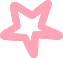 medium pink star